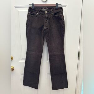 Eddie Bauer Brown Curvy Bootcut Corduroy Pants